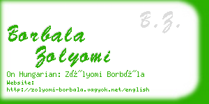 borbala zolyomi business card